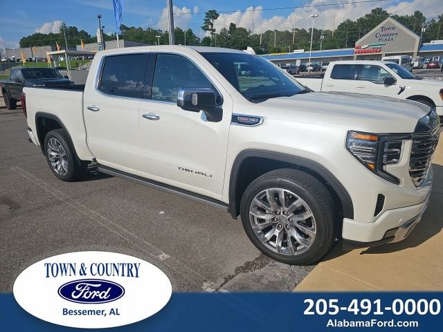 Used 2025 White Frost Tri-Coat GMC Denali image 1