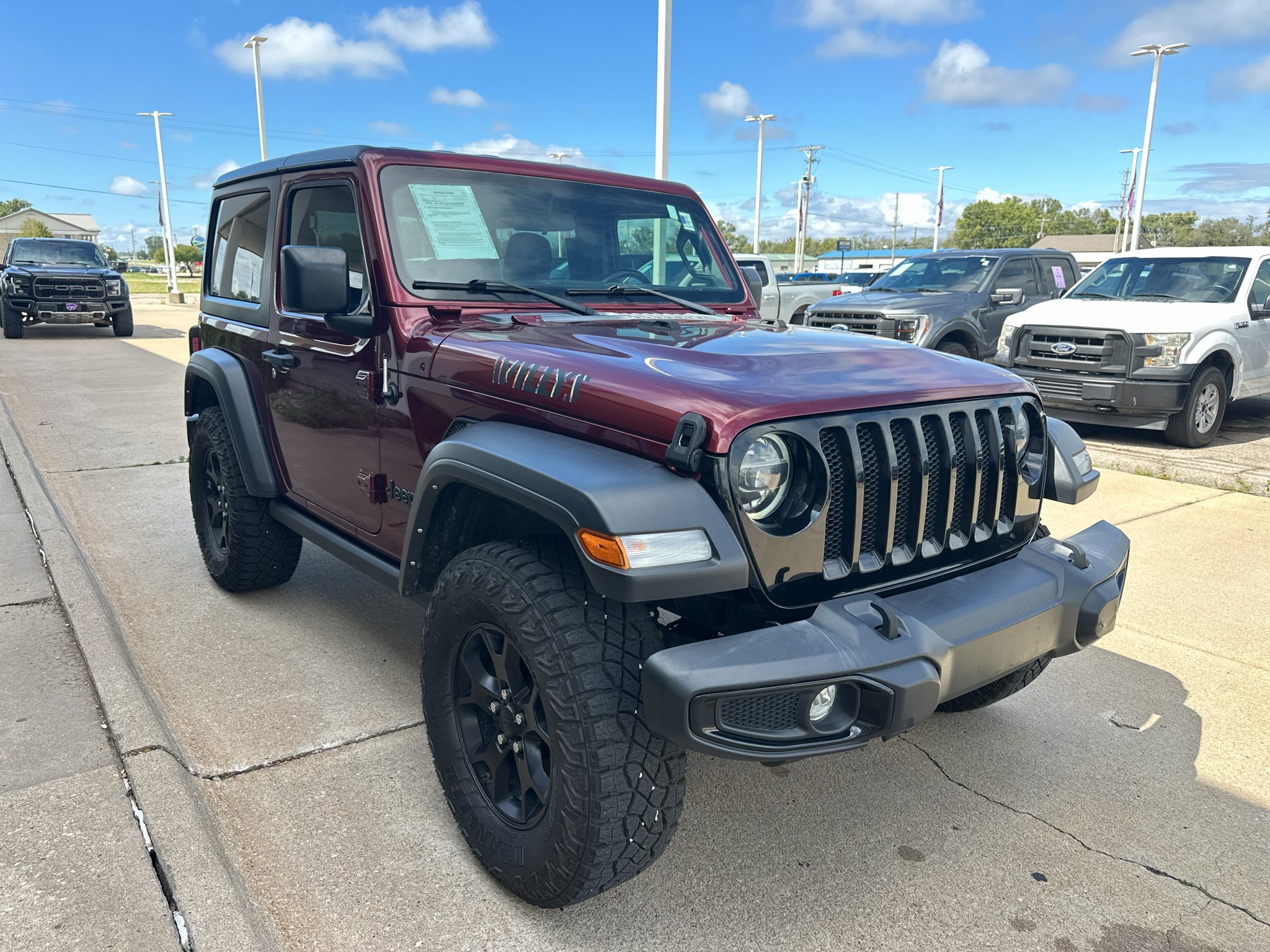 Used 2021 Snazzberry Pearlcoat Jeep Willys image 8