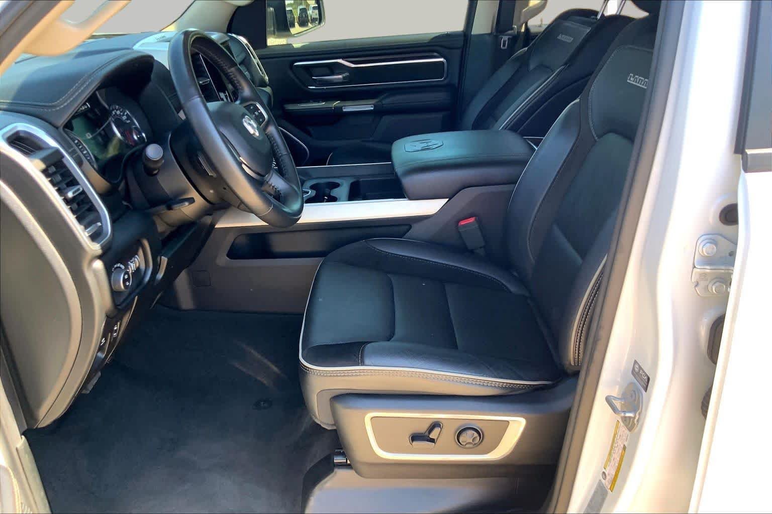 Used 2021 Bright White Clearcoat Ram Laramie image 8