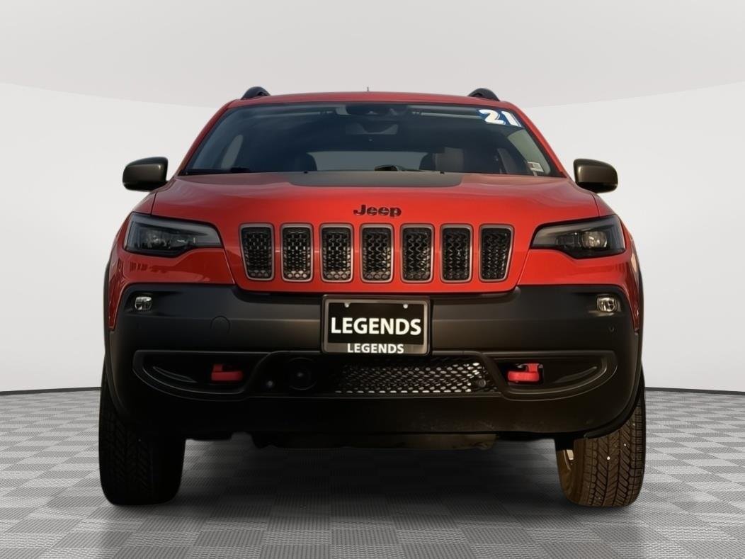 Used 2021 Jeep Cherokee Trailhawk with VIN 1C4PJMBX9MD148546 for sale in Kansas City