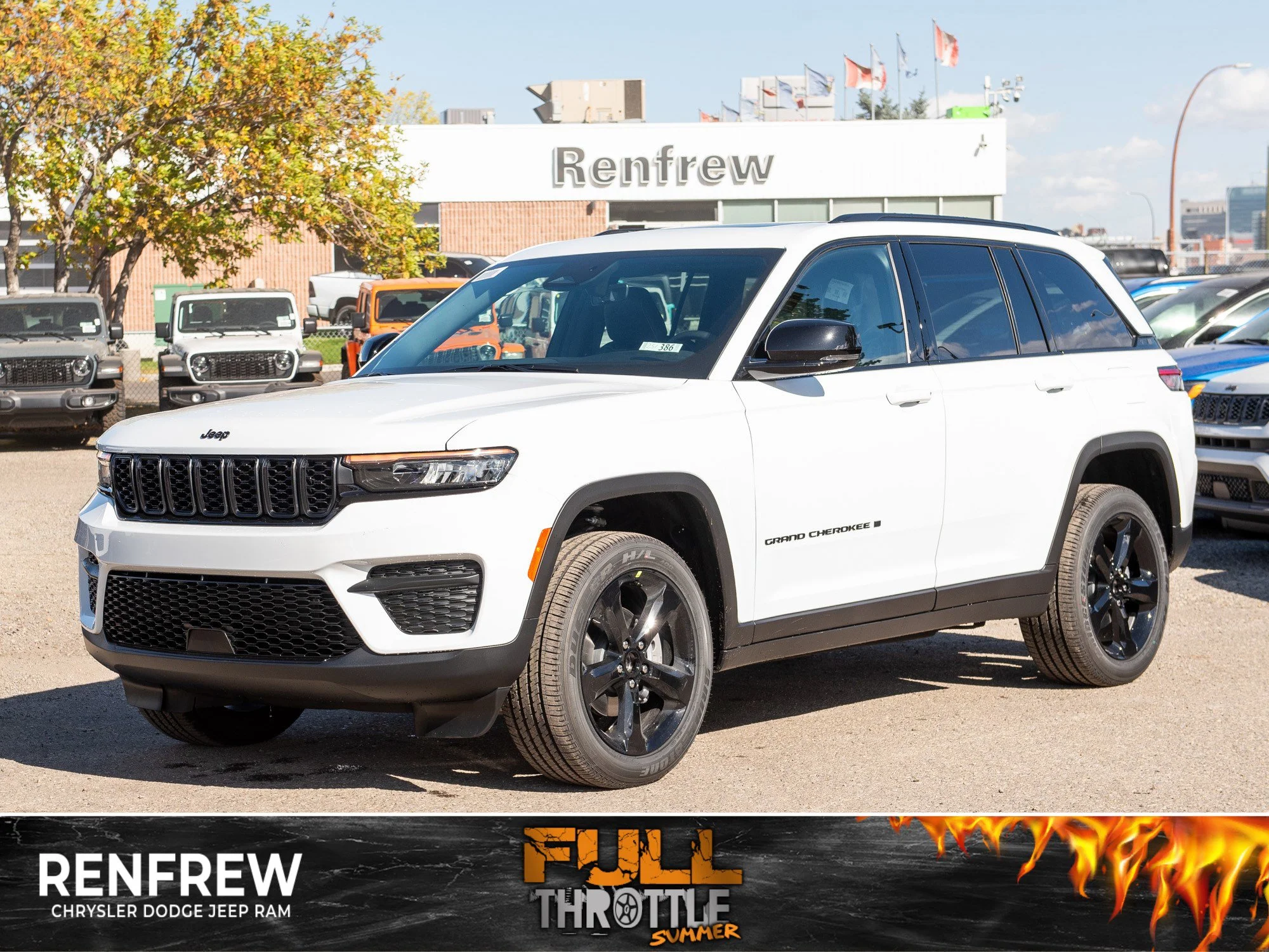 New 2025 White Jeep Altitude* 4x4, Sunroof, Heated Leather, Remote Start image 1