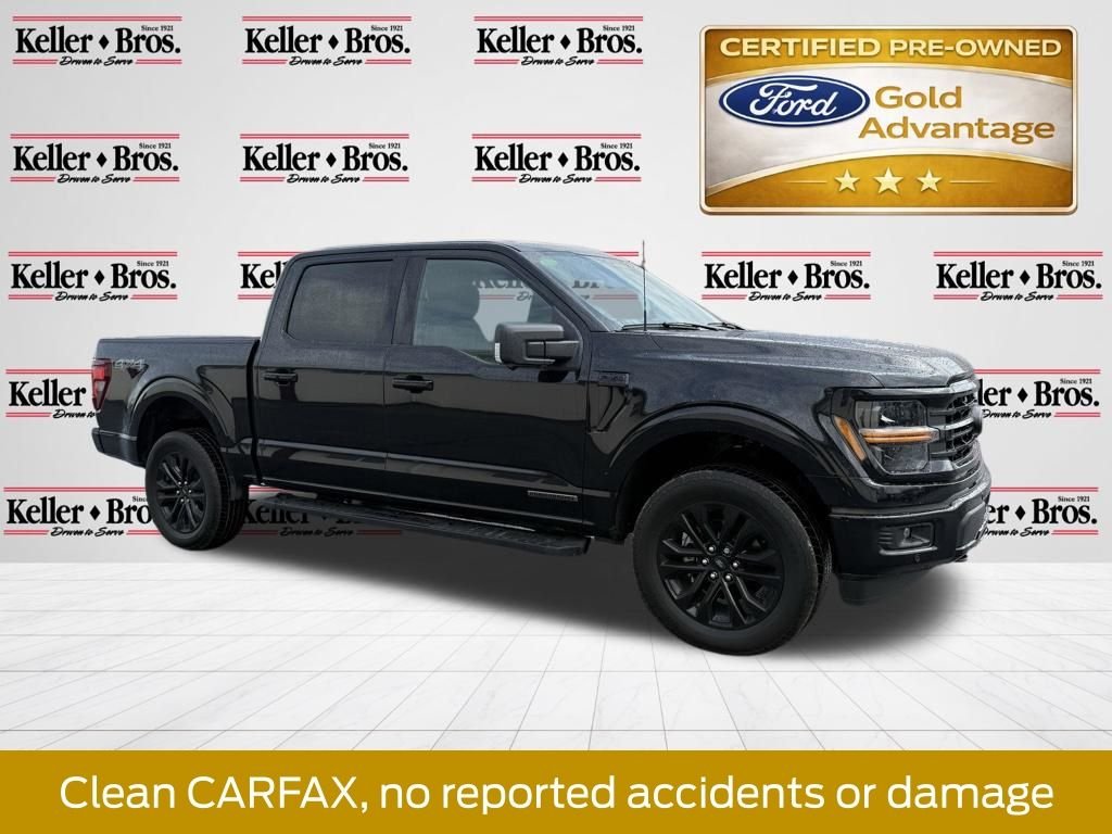 Certified Used 2024 Black Metallic Ford XLT image 1