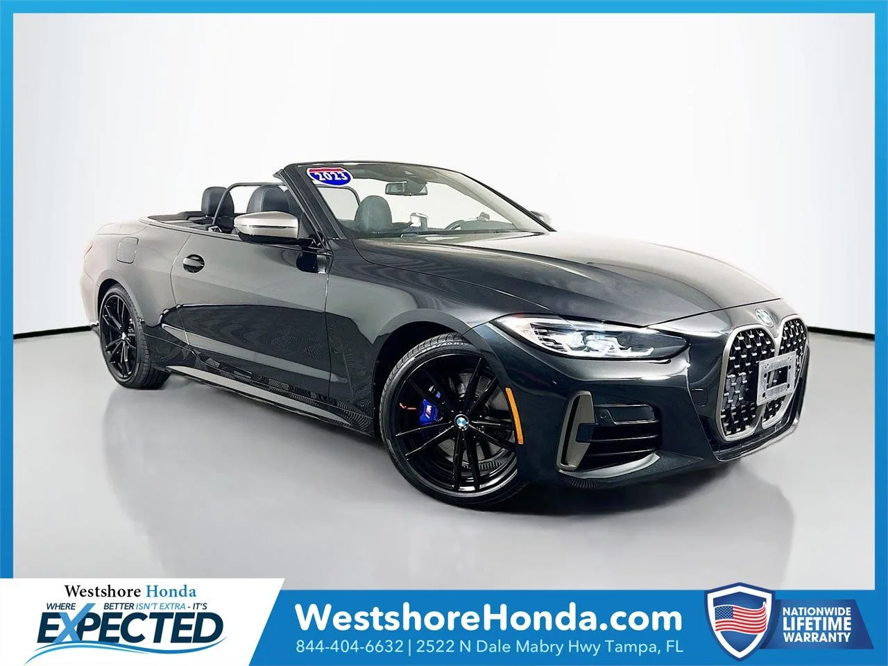 Certified Used 2023 Black BMW M440i xDrive image 1