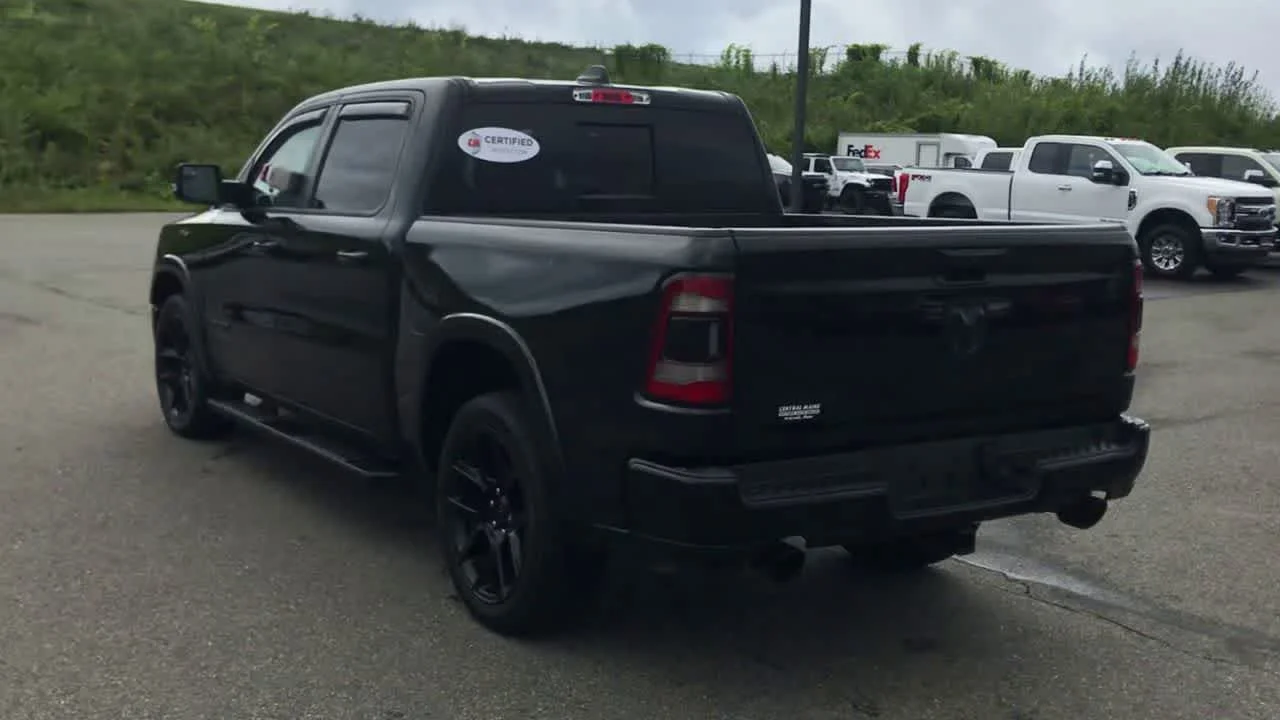 Used 2020 Diamond Black Crystal Pearlcoat Ram Laramie image 7
