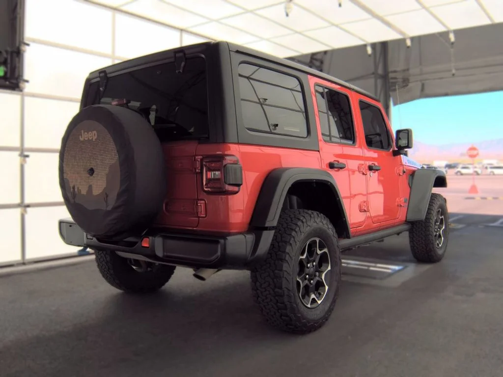 Used 2022 Red Jeep Unlimited Rubicon 4xe image 2