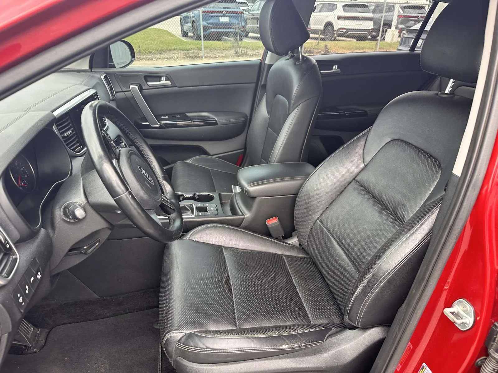 Used 2021 Hyper Red Kia EX image 11