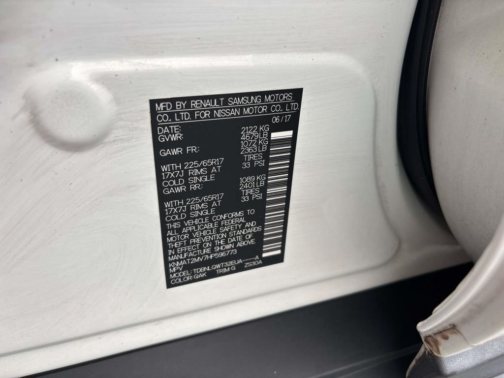 Used 2017 White Nissan SV image 31