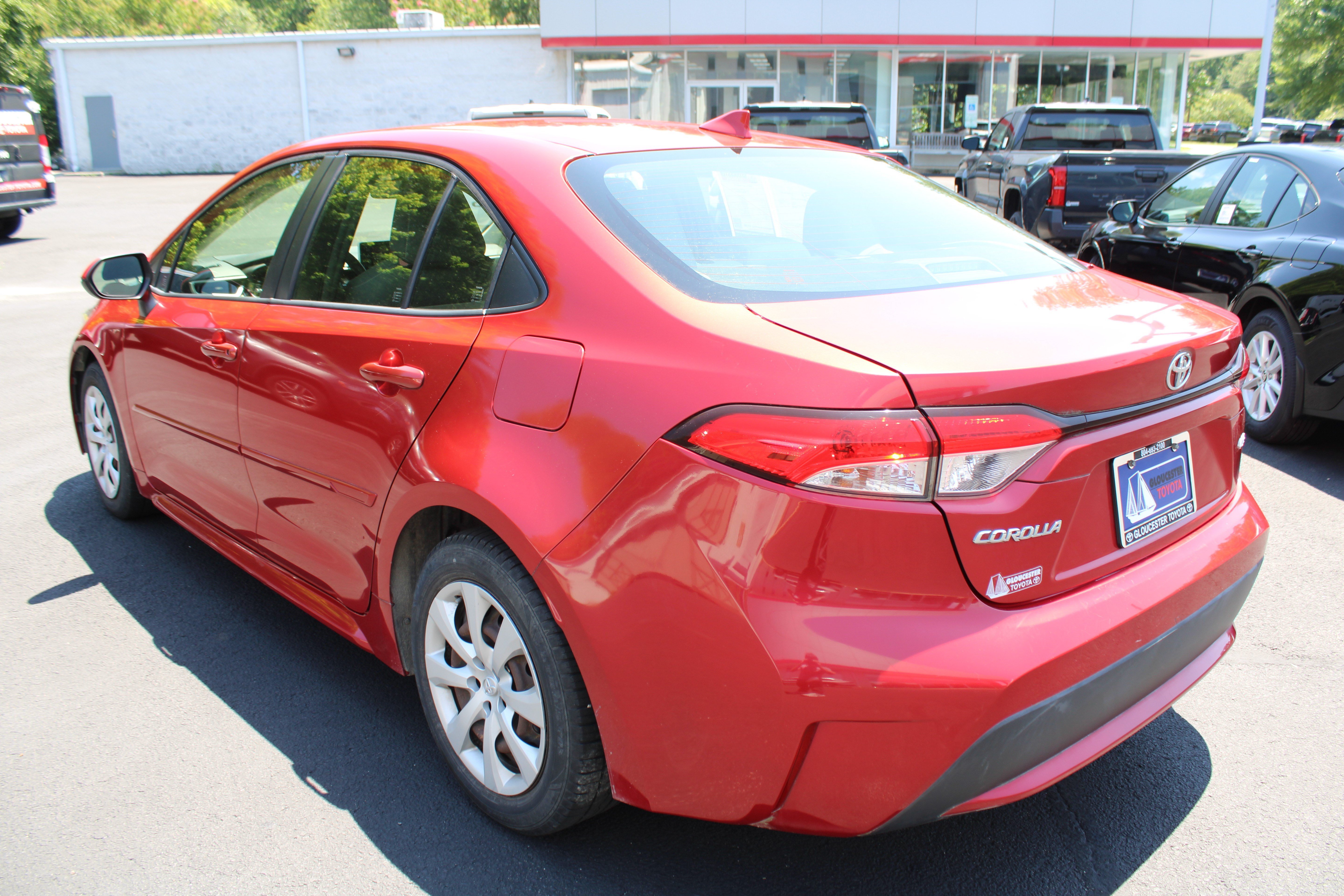 Used 2020 Barcelona Red Metallic Toyota LE image 7