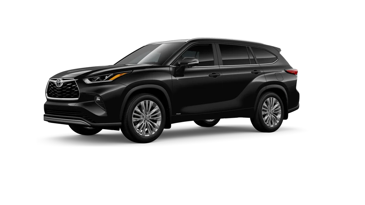 New 2026 Midnight Black Metallic Toyota Hybrid Platinum image 2