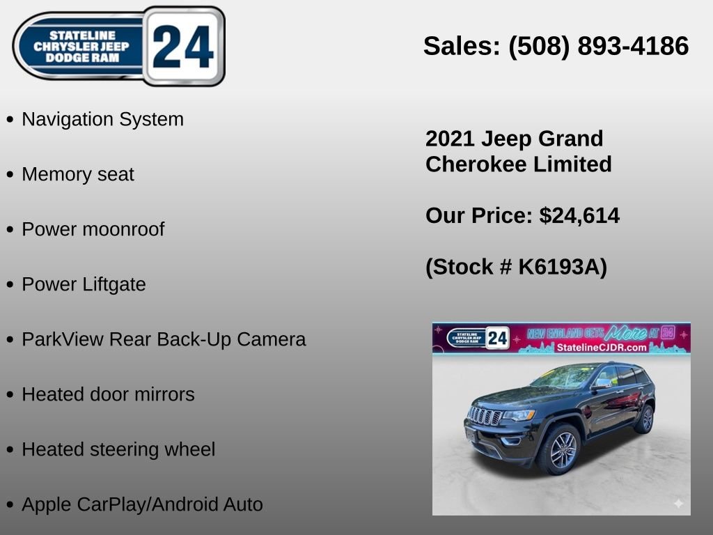 Used 2021 Black Jeep Limited image 6