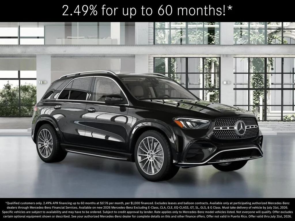 New 2026 Obsidian Black Metallic Mercedes-Benz GLE 450 image 11