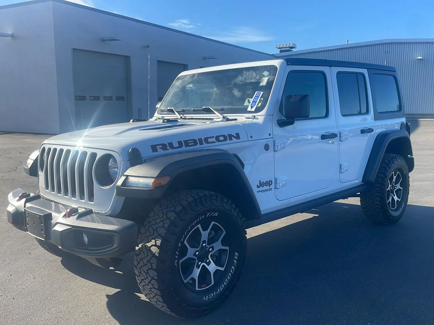 Used 2021 Bright White Clearcoat Jeep Unlimited Rubicon image 5