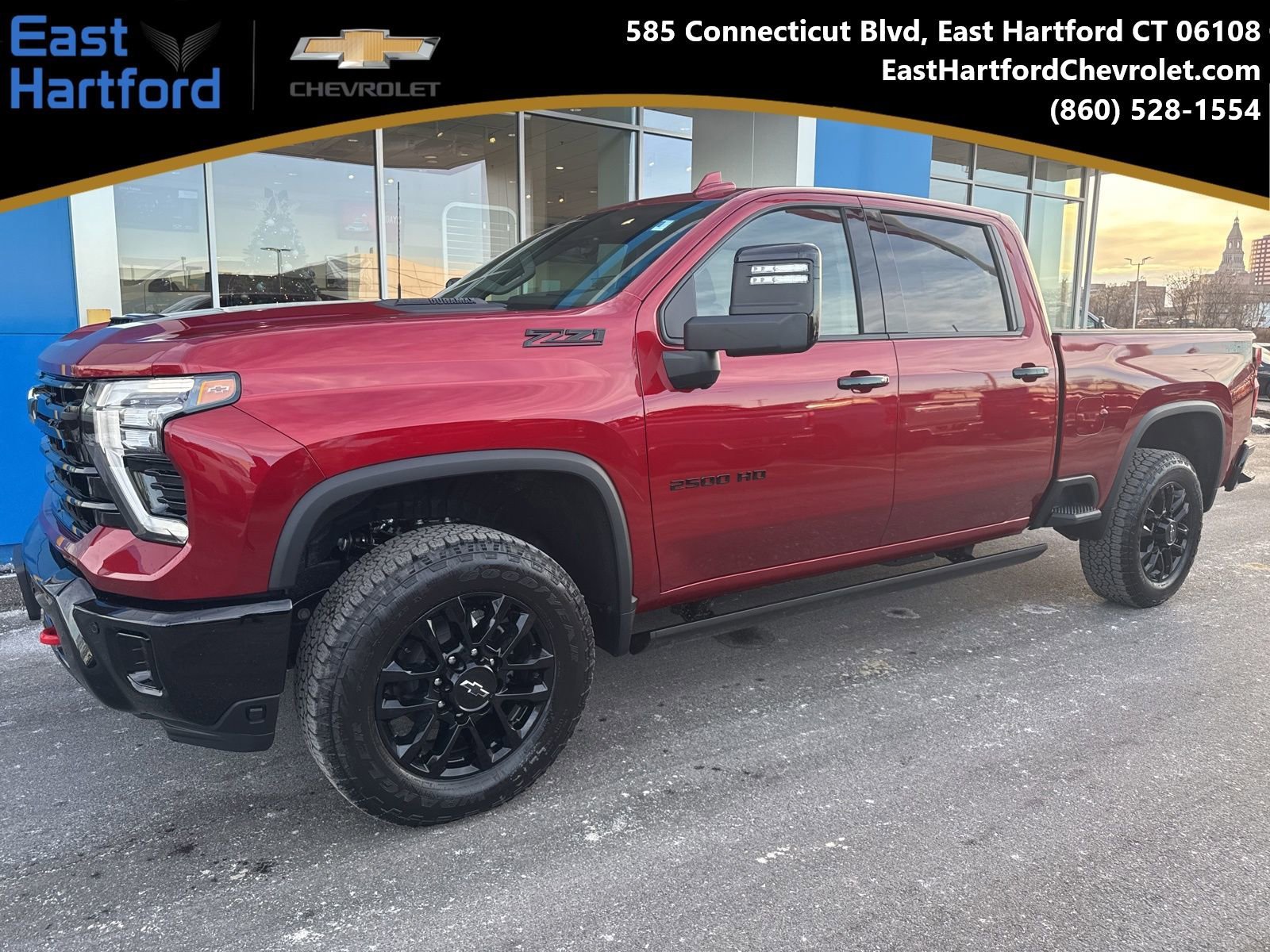 New 2026 Radiant Red Tintcoat Chevrolet LTZ Trail Boss with Plus - Hard Bed Cover - Power Steps - Technology - Convenience II - Sunroof - Z71 - Plow Prep image 1