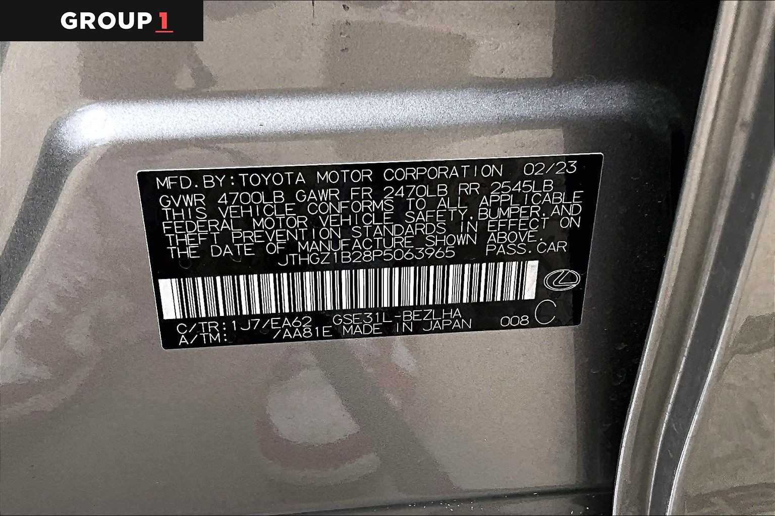 Used 2023 Atomic Silver Lexus F SPORT image 35