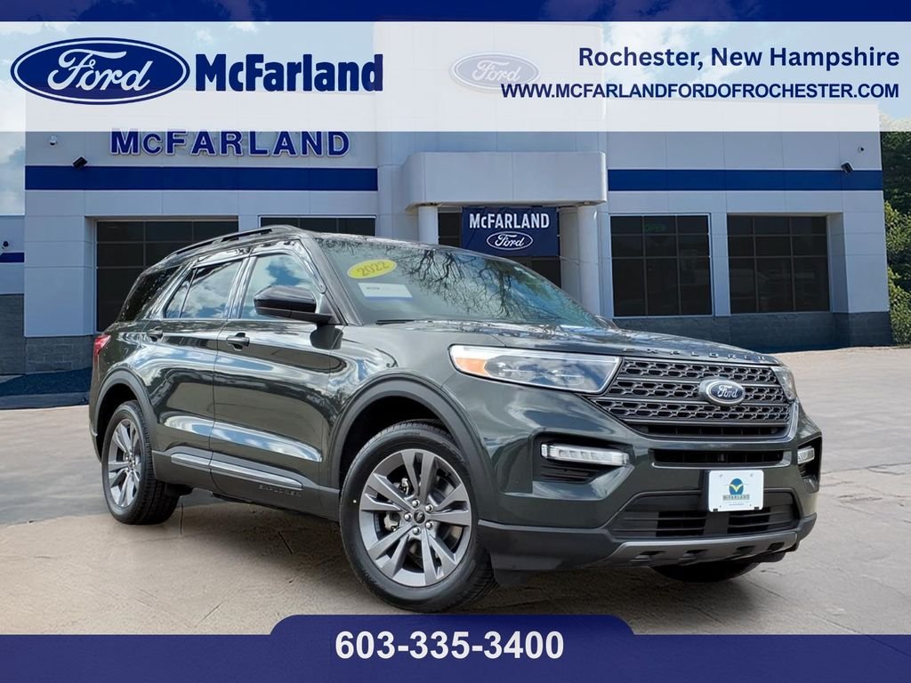 Certified Used 2022 Green Metallic Ford XLT image 1