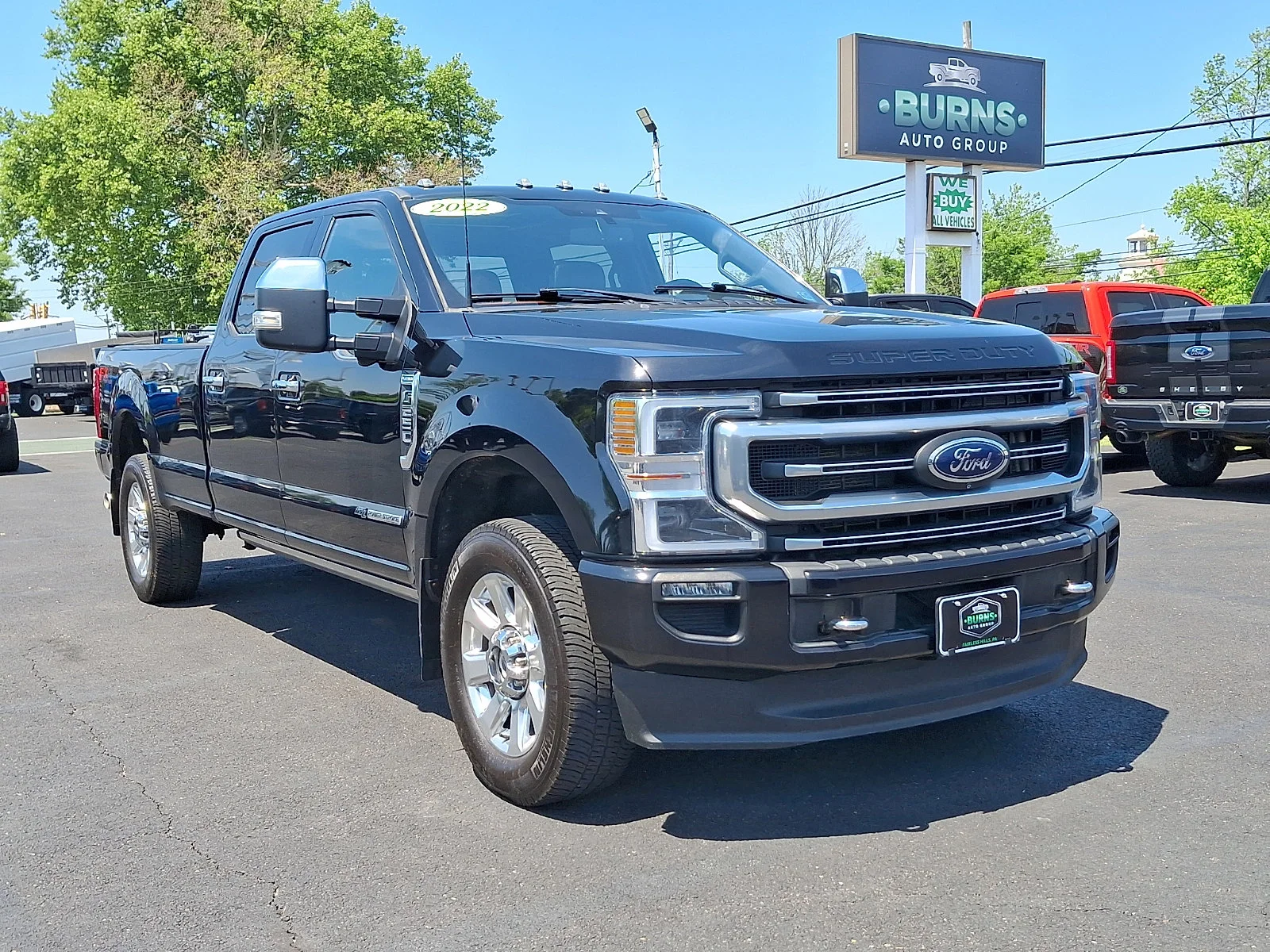 Used 2022 Agate Black Metallic   Um Ford Platinum image 2