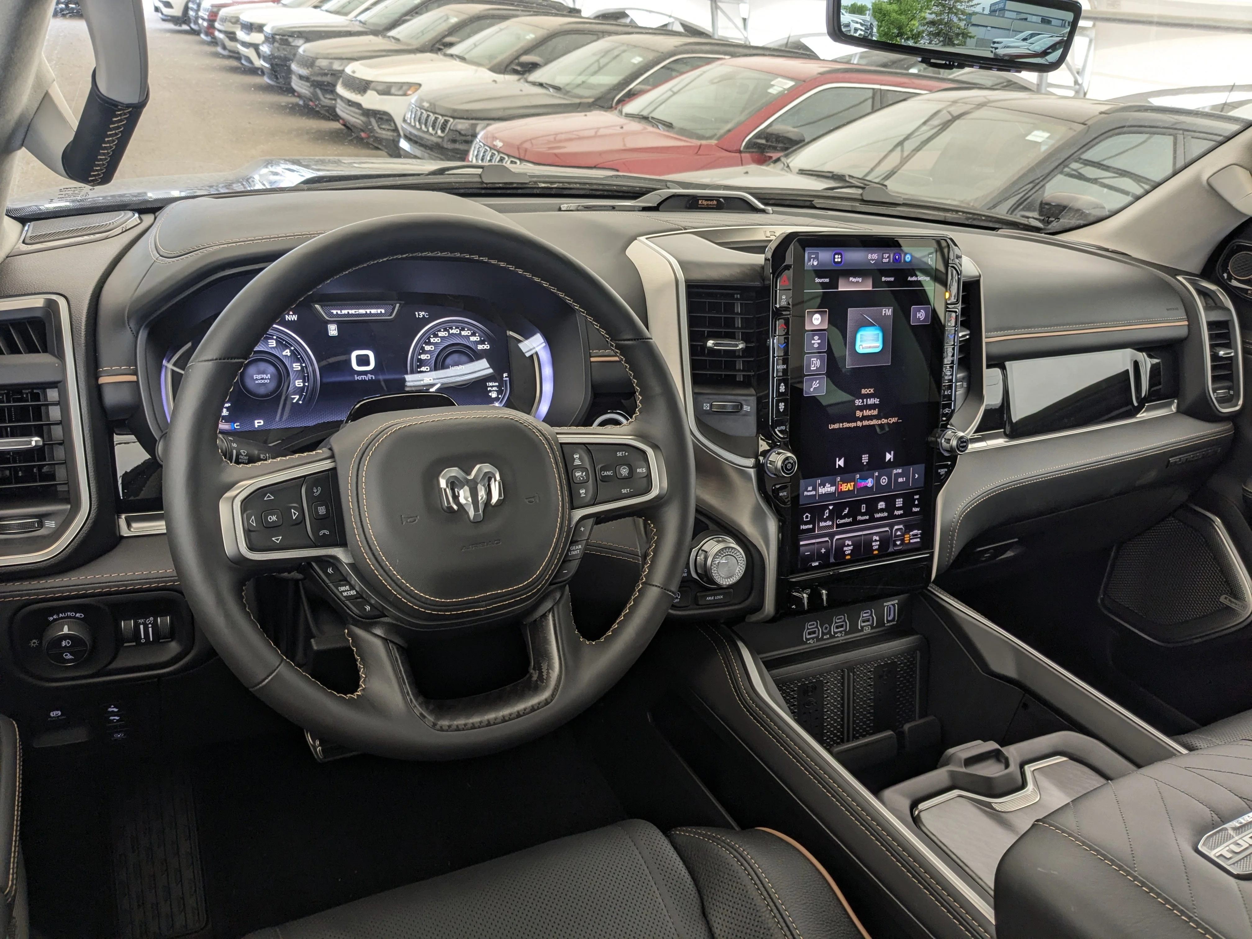 New 2026 Black RAM Tungsten - - 3.0L Hurricane HO T-Turbo - Prem Lthr Bucket Seats - E-Locker Axle & More! image 25