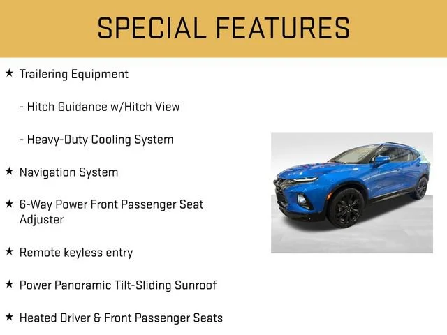 Used 2020 BRIGHT BLUE METALLIC Chevrolet RS image 12