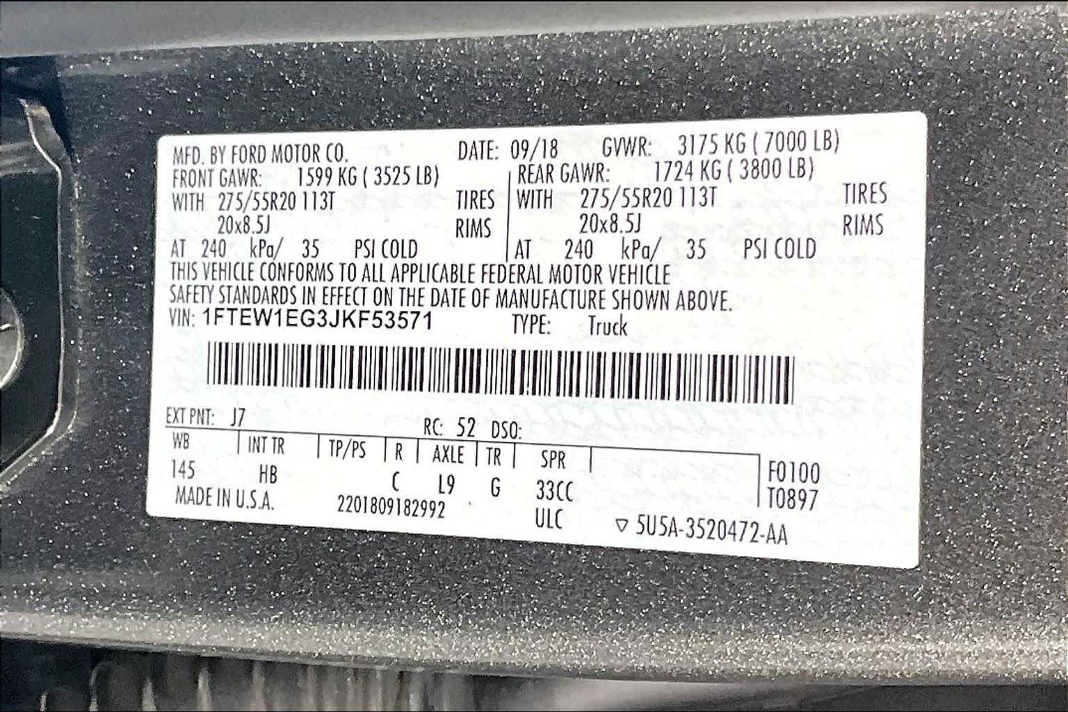 Used 2018 Magnetic Ford LARIAT image 33