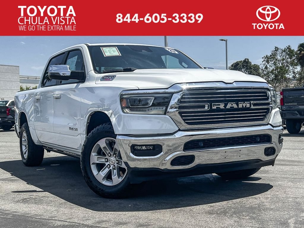 Used 2023 Bright White Clearcoat Ram Laramie image 1