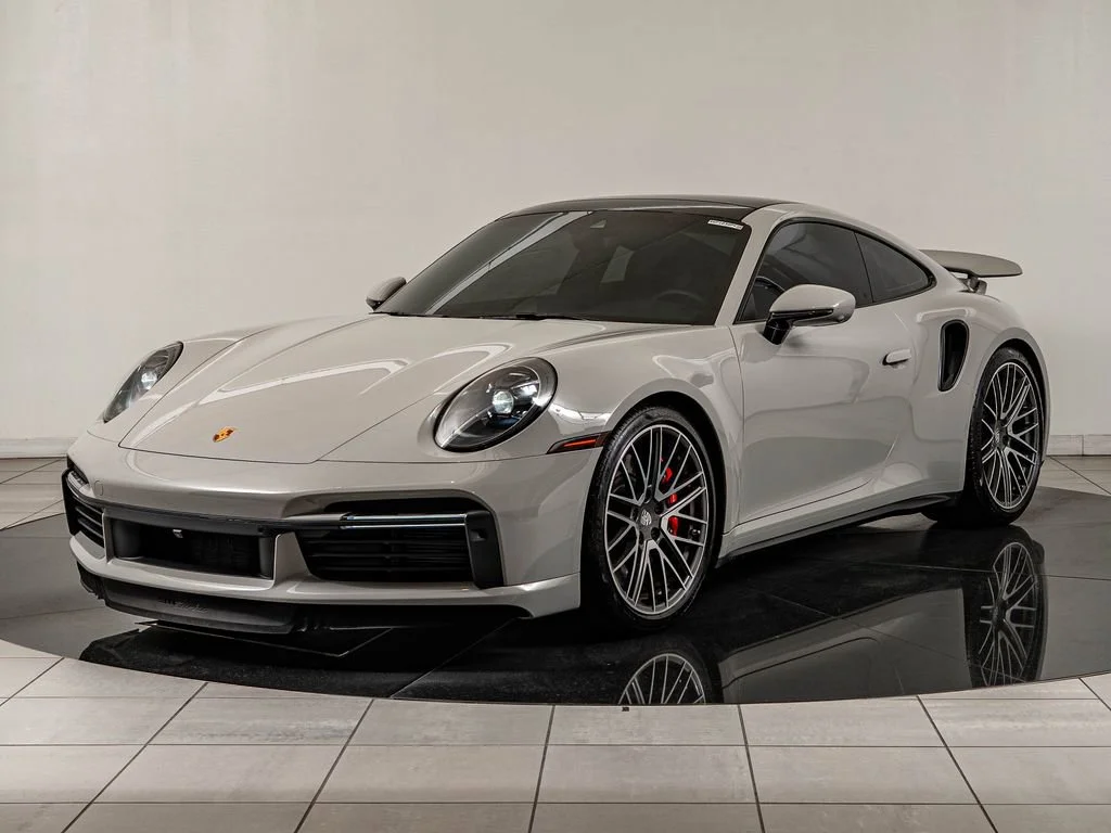 Certified Used 2023 Chalk Porsche Turbo image 1