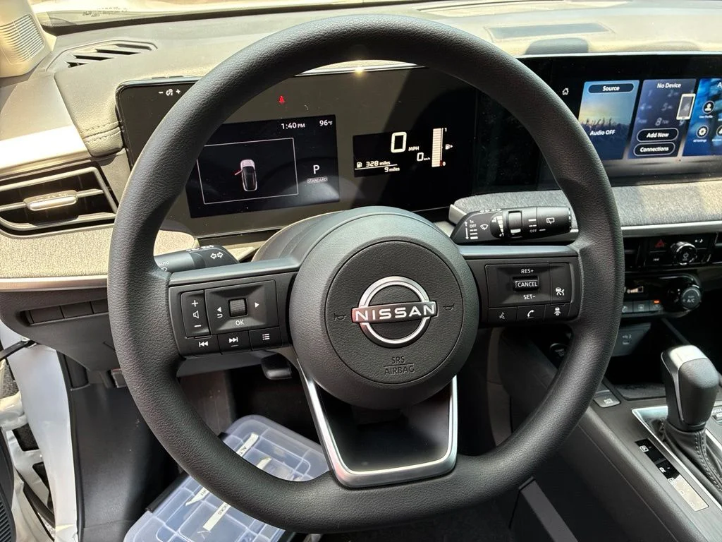 New 2026 Aspen White TriCoat / Super Black Two-tone Nissan SV image 16