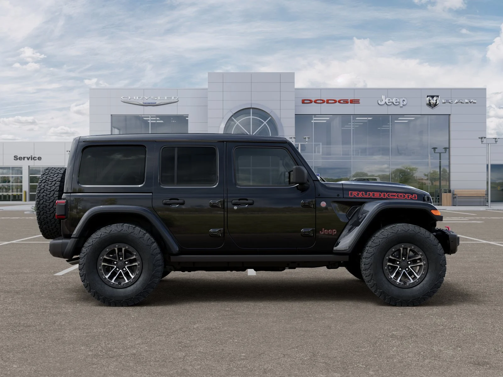 New 2026 Black Clear-Coat Exterior Paint Jeep Rubicon X image 48