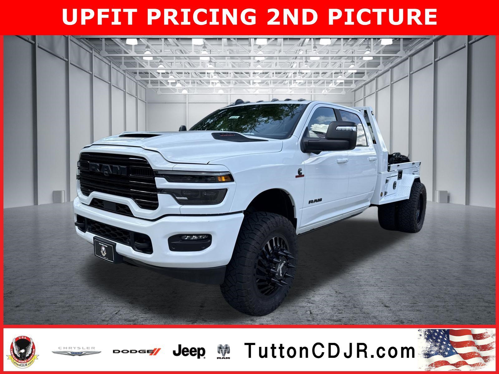 New 2026 Bright White Clearcoat RAM Laramie DRW / DUALLY image 1