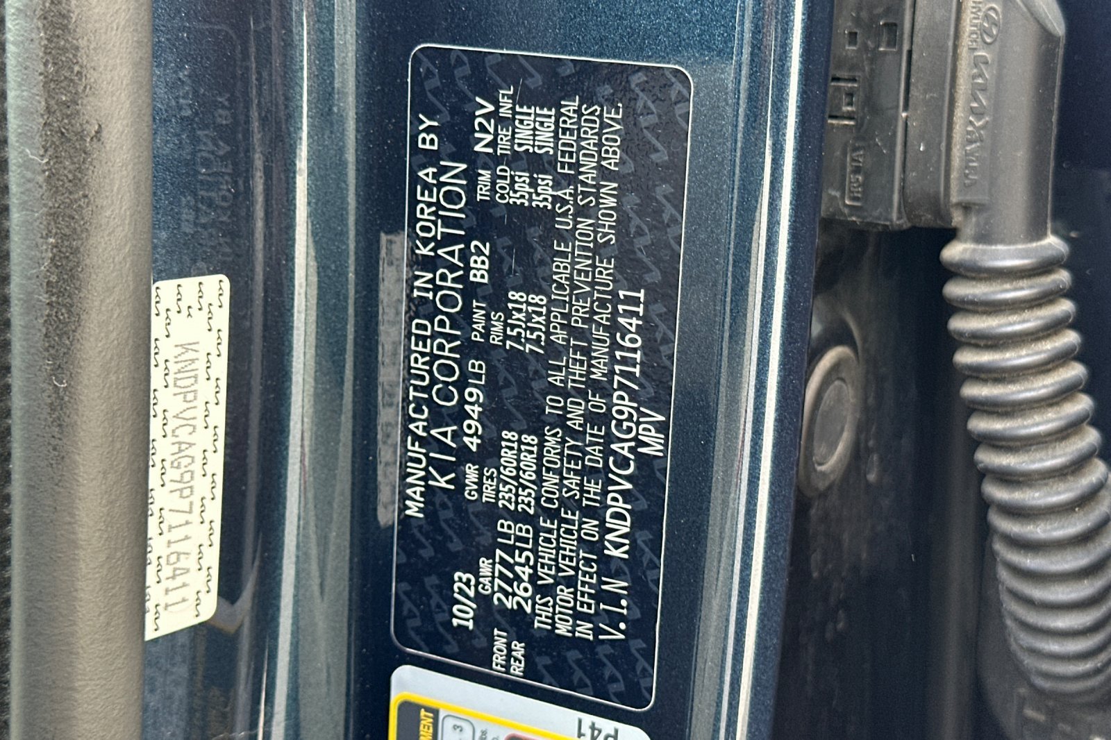 Used 2023 Blue Kia EX image 33