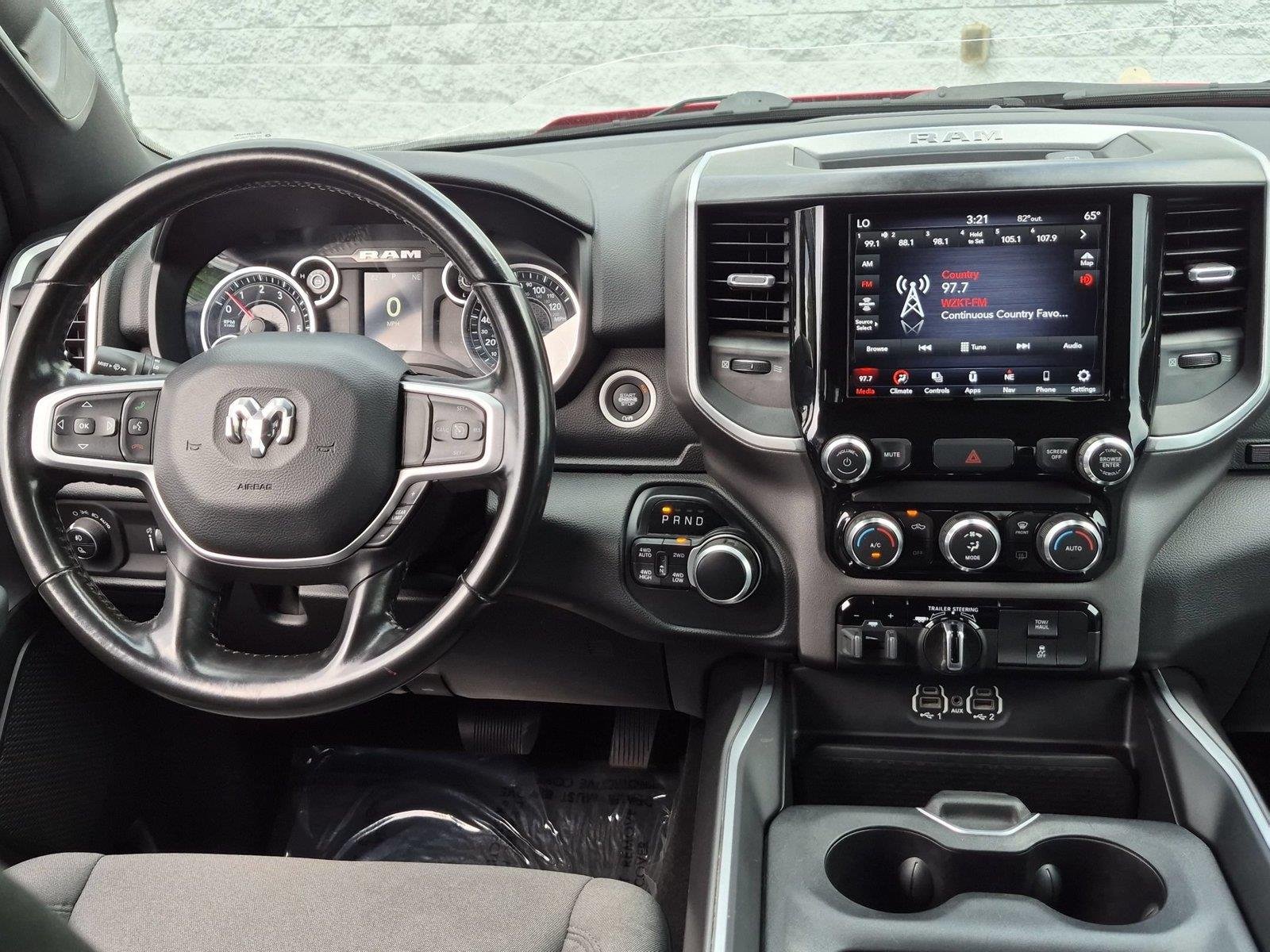 Used 2021 Flame Red Clearcoat Ram Big Horn image 32