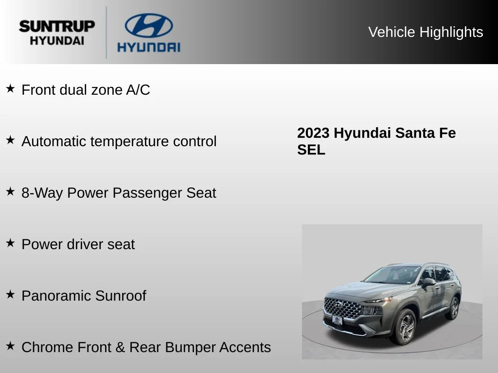 Used 2023 Hampton Gray Hyundai SEL image 16