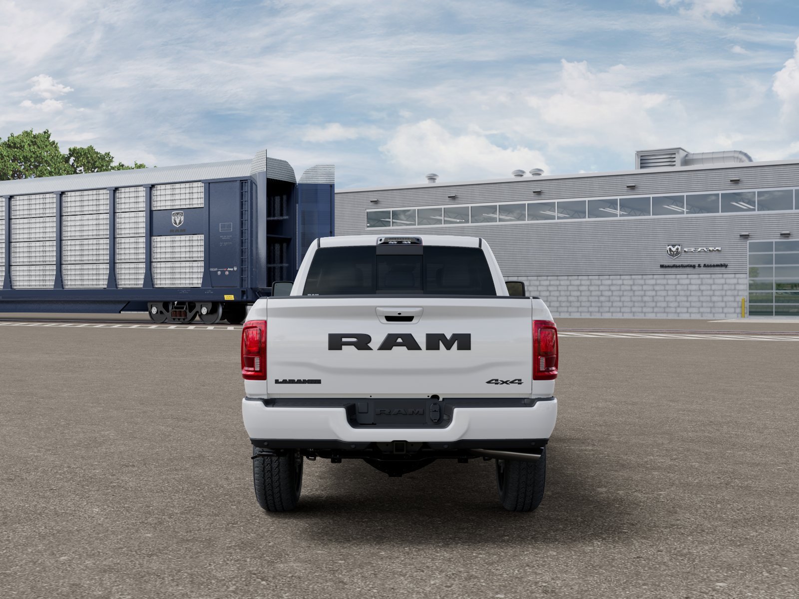 New 2026 Bright White Clear-Coat Exterior Paint RAM Laramie image 6