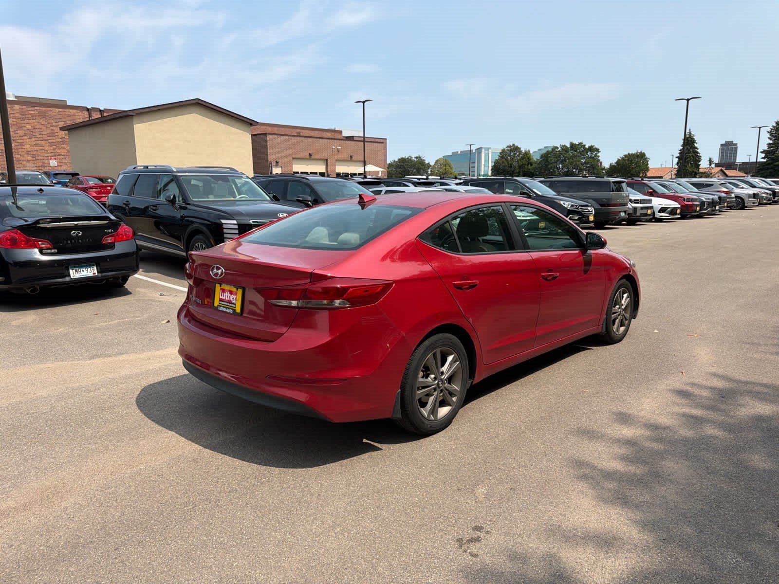 Used 2018 Scarlet Red Hyundai Value Edition image 2
