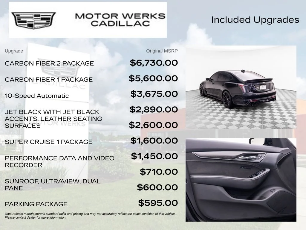 Used 2025 Black Cadillac V-Series image 4