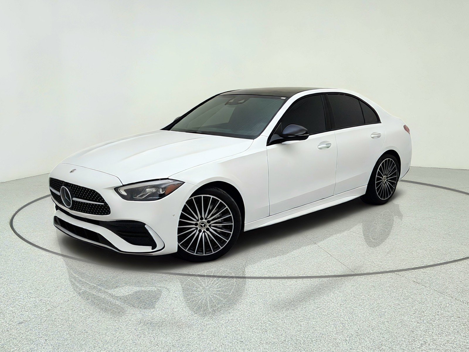 Certified Used 2024 MANUFAKTUR Moonlight White Metallic Mercedes-Benz C 300 image 1