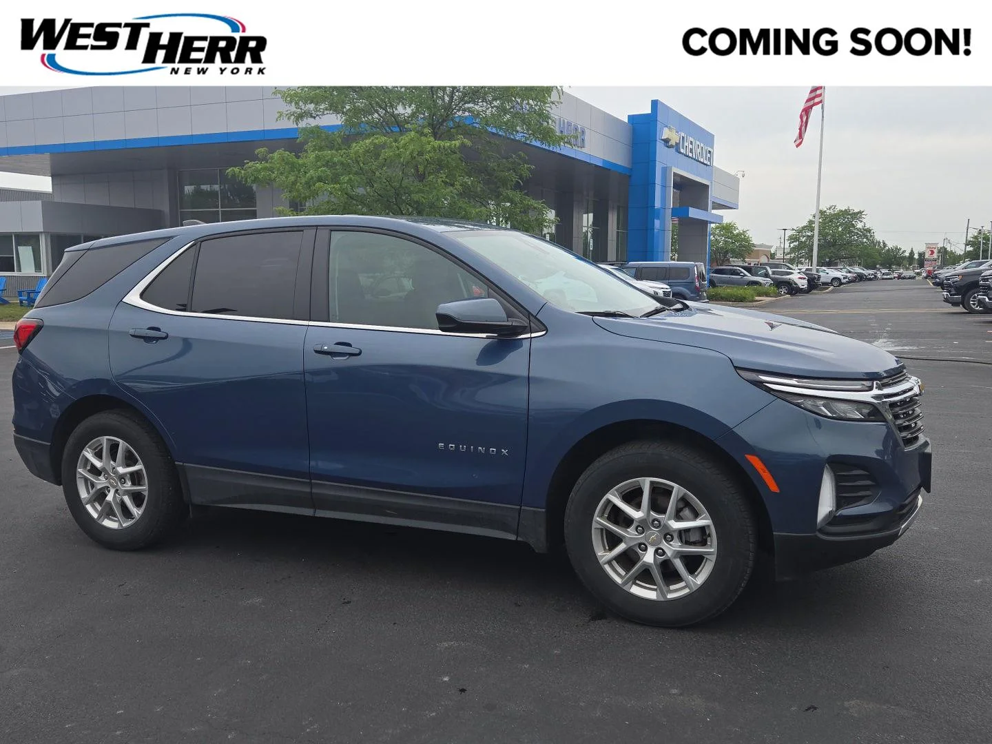 Used 2024 Lakeshore Blue Metallic Chevrolet LT image 1