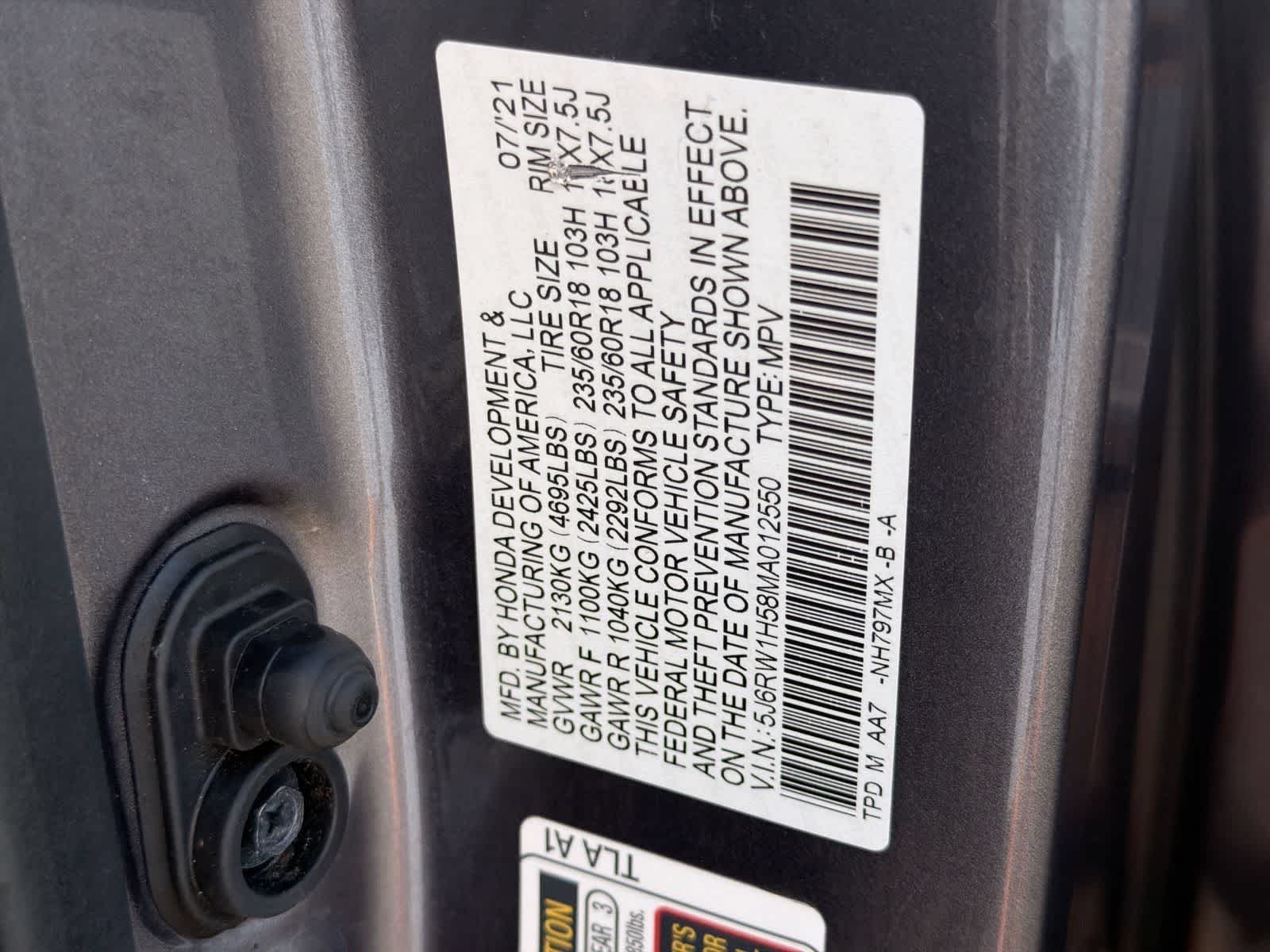 Certified Used 2021 Modern Steel Metallic Honda EX image 37