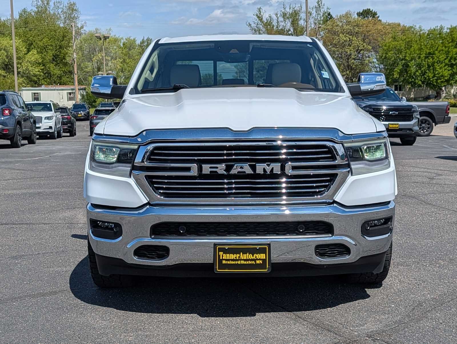 Used 2021 RAM Ram 1500 Pickup Laramie with VIN 1C6SRFJT9MN789727 for sale in Brainerd, Minnesota