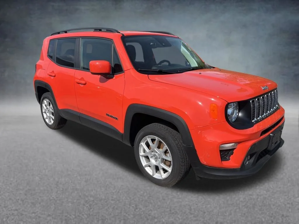 Used 2021 Orange Jeep Latitude image 8