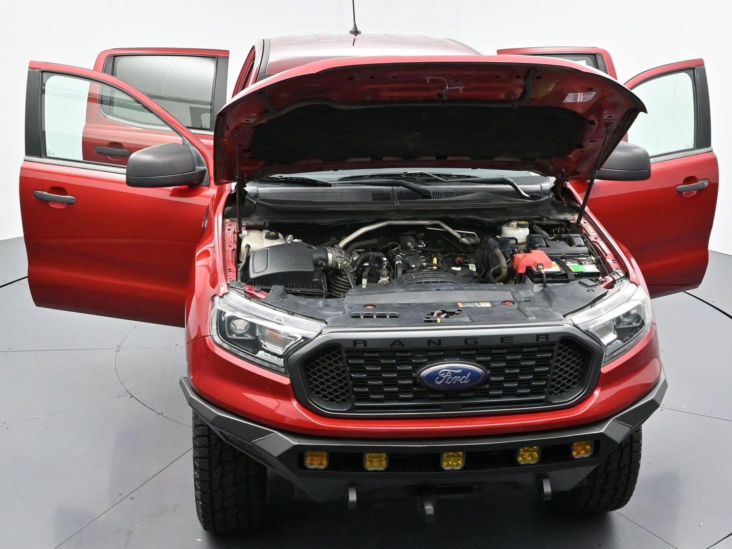 Used 2021 Rapid Red Metallic Tinted Clearcoat Ford XLT image 43