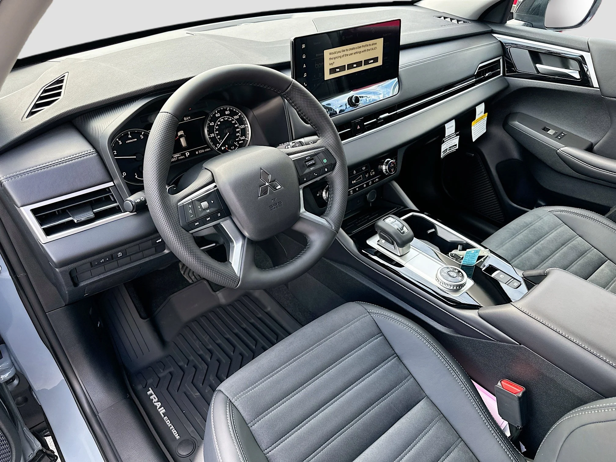 New 2026 Moonstone Gray Metallic/Black Roof Mitsubishi Trail Edition image 6