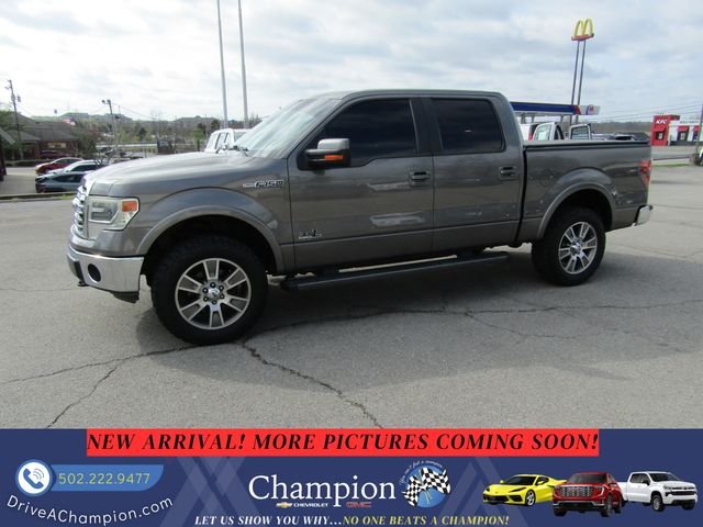 Gray 2013 Ford F-150 Lariat SuperCrew 4WD Pickup Truck Four-Wheel Drive