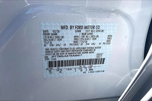 New 2026 Oxford White Ford XLT image 14