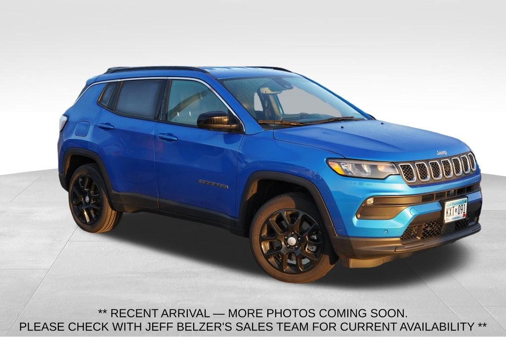 Used 2023 Laser Blue Pearlcoat Jeep Latitude Lux image 1