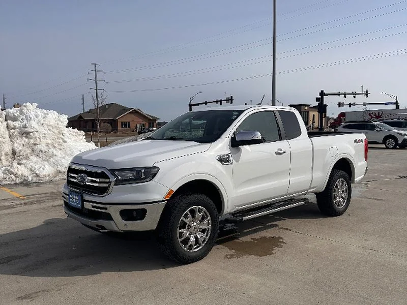 Used 2021 OXFORD WHITE Ford LARIAT image 2