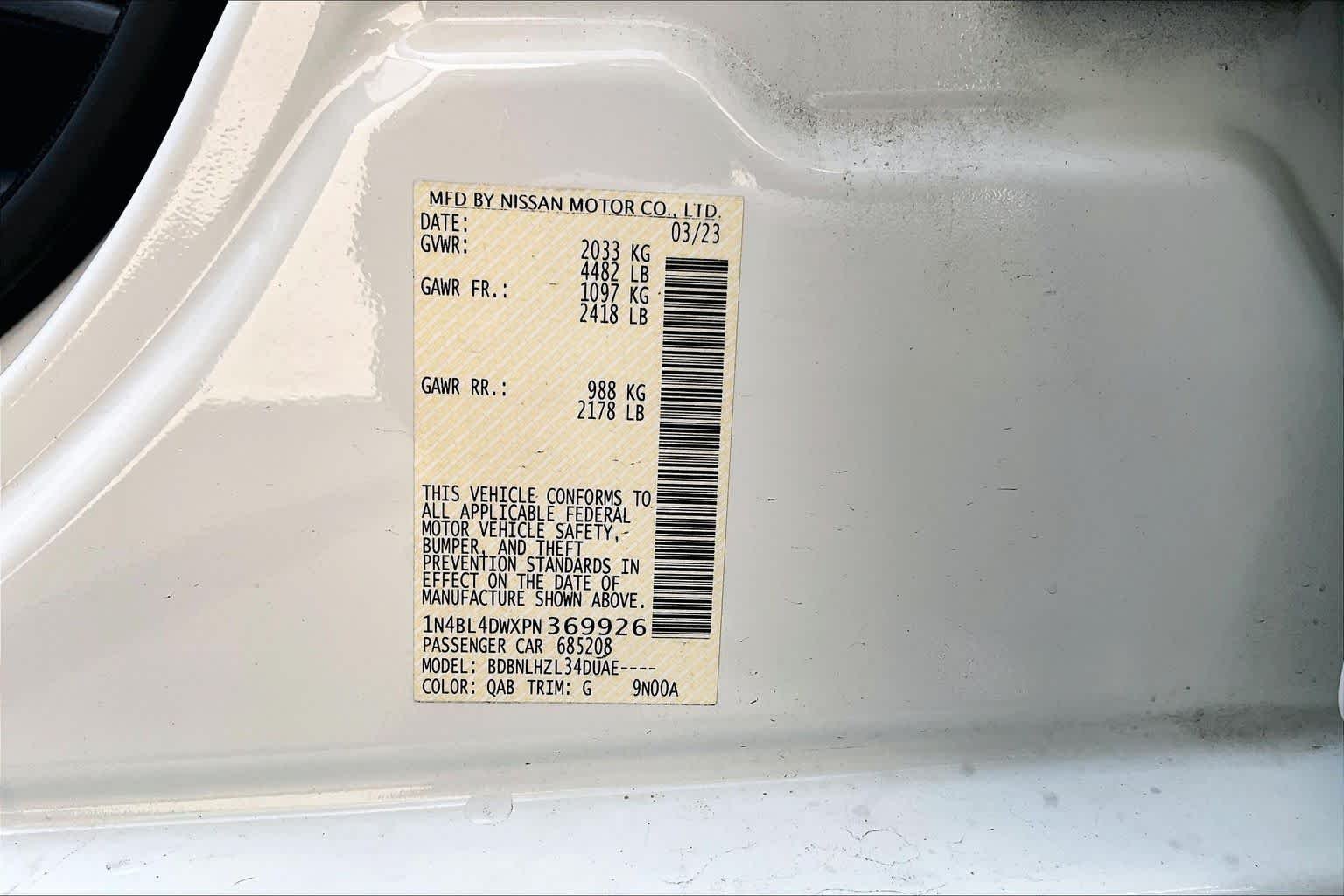 Used 2023 Pearl White Tricoat Nissan 2.5 SV image 34