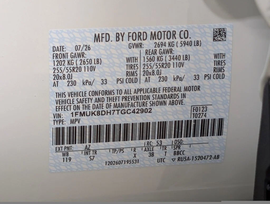 New 2026 Star White Metallic Tri-Coat Ford Active image 25