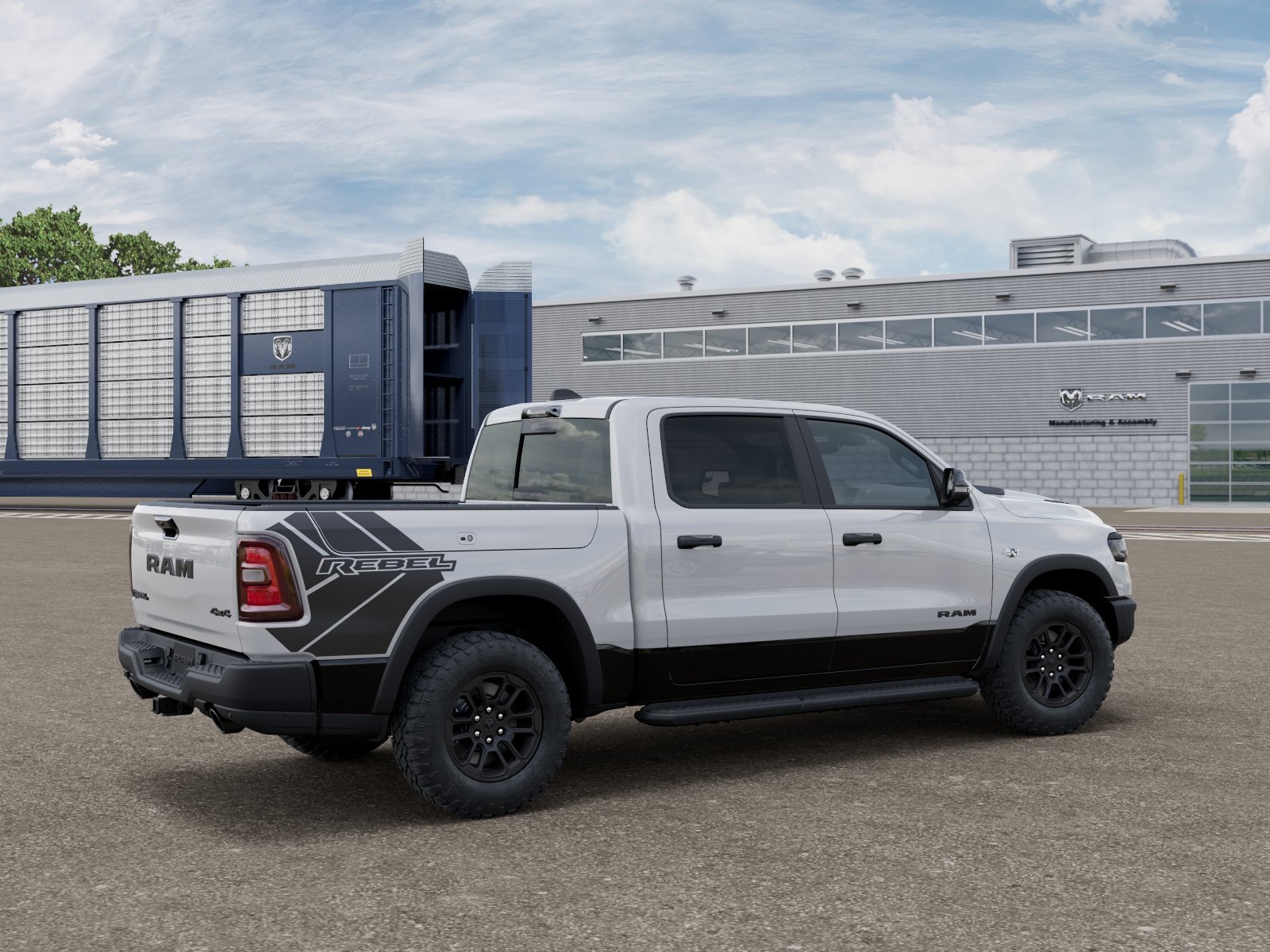 New 2026 Bright White Clear-Coat Exterior Paint RAM REBEL image 2
