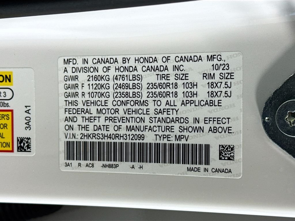 Certified Used 2024 Platinum White Pearl Honda EX image 35