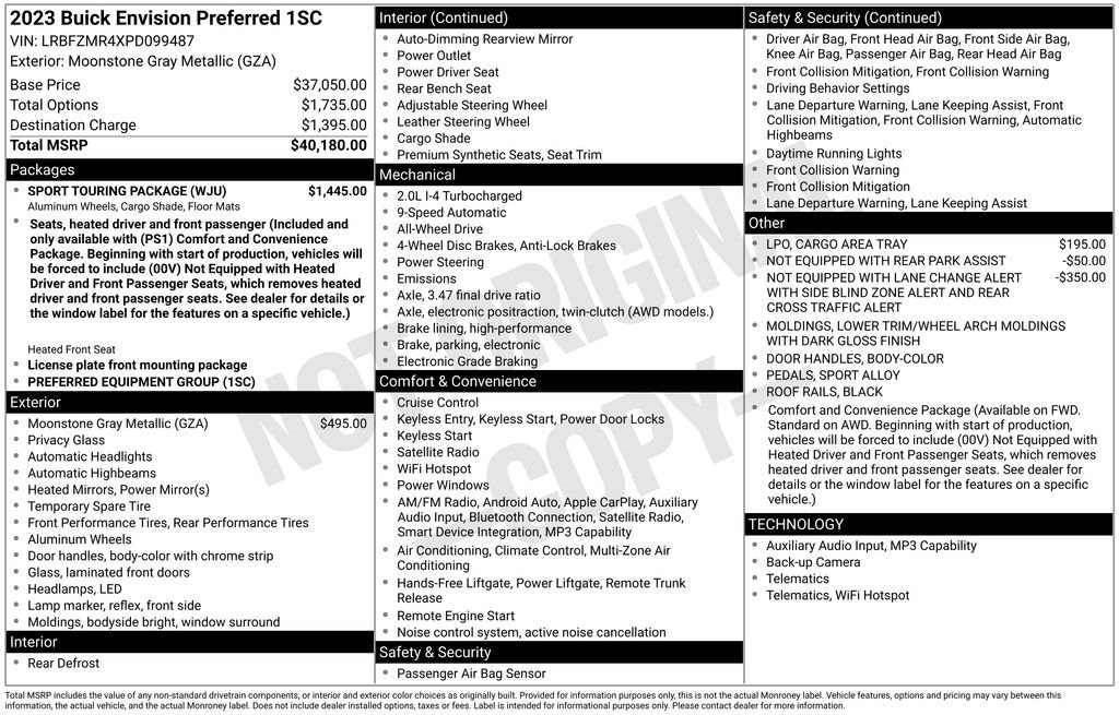 Used 2023 Gray Buick Preferred image 5